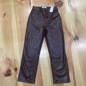 Abercrombie Leather Pants NWT